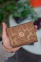 Zoozie Bags Cartera Mujer Dorado Leopardo Elegante Sofisticada Cuero PU 12x1.5x9.5cm